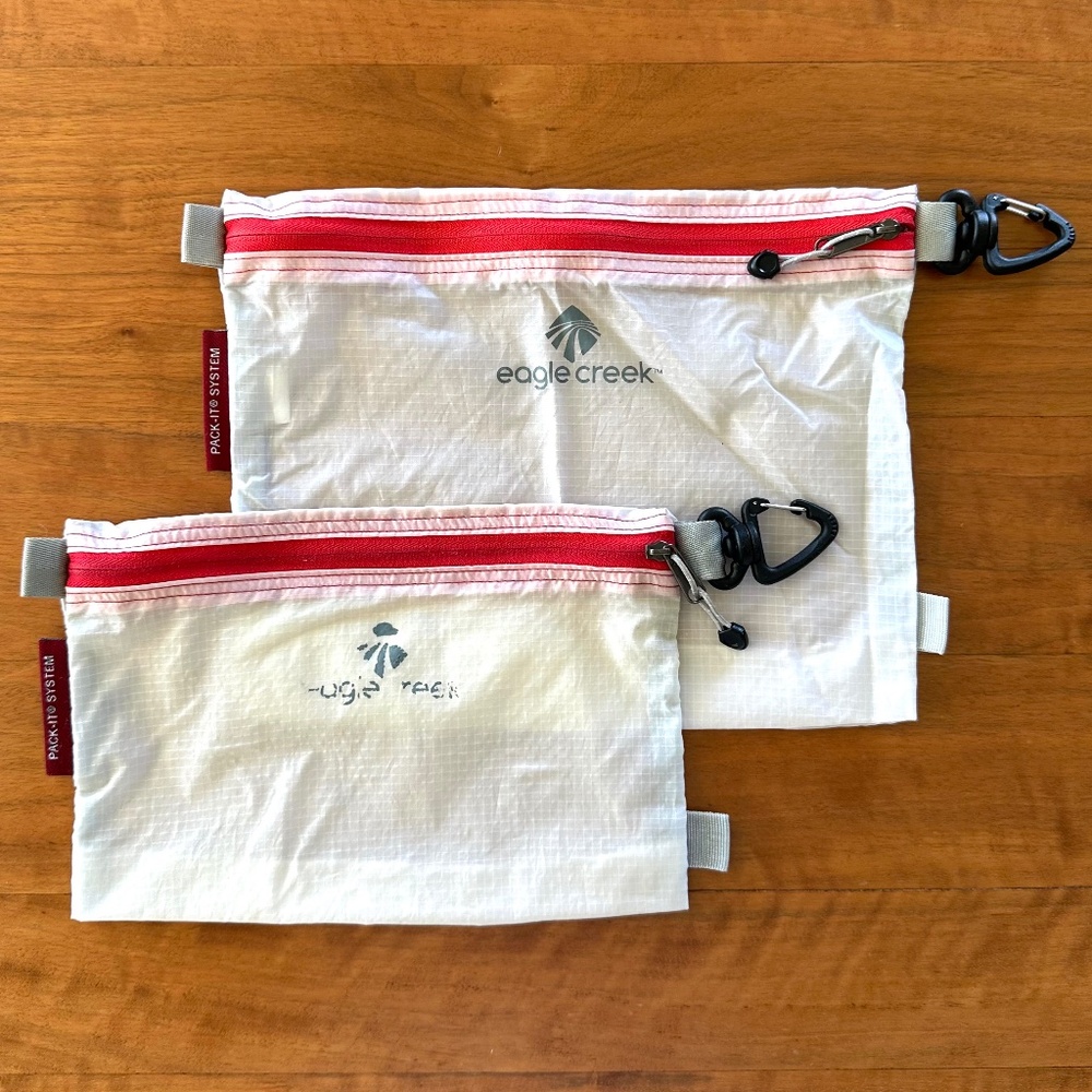 Set of 2 Eagle Creek Pack-It System Zippered Pouches